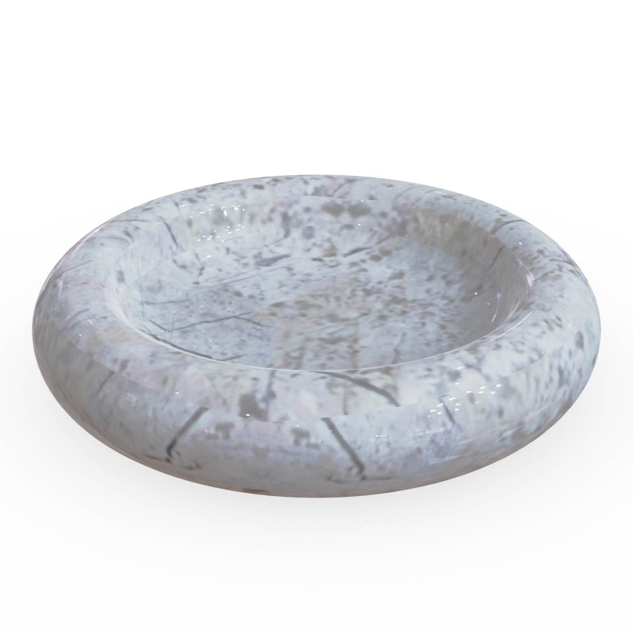 Miamivit La Perla Vitrifiye Sabunluk Banyo Sabunluk-Simit-8cm Temizlik Sağlık