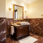 Miamivit Catherine Lavabo Rosette Acanthus Doğal Mermer Bej 40x60x15 - Görsel 10