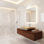 Miamivit Catherine Lavabo Rosette Acanthus Doğal Mermer Bej 40x60x15 - Görsel 4