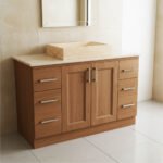 Miamivit Catherine Lavabo Minimalist Doğal Mermer Traverten 40x60x15 - Görsel 17