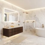 Miamivit Catherine Lavabo Minimalist Doğal Mermer Traverten 40x60x15 - Görsel 2