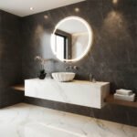 Miamivit Cleopatra Lavabo Seashell Ronund Doğal Mermer Milas Pearl 40x20h - Görsel 30