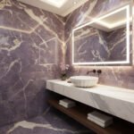 Miamivit Cleopatra Lavabo Seashell Ronund Doğal Mermer Milas Pearl 40x20h - Görsel 7