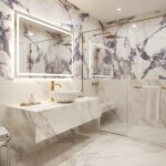 Miamivit Cleopatra Lavabo Seashell Ronund Doğal Mermer Milas Pearl 40x20h - Görsel 5