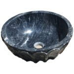 Miamivit Cleopatra Lavabo Seashell Border Doğal Mermer Ayhan Black 40x20h - Görsel 12