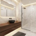 Miamivit Cleopatra Lavabo Seashell Border Doğal Mermer Ayhan Black 40x20h - Görsel 5