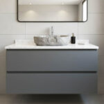 Miamivit Stone Lavabo Stone Doğal Mermer Tundra Gray 40x60x15 - Görsel 16