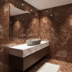 Miamivit Stone Lavabo Stone Doğal Mermer Tundra Gray 40x60x15 - Görsel 5