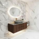 Miamivit Stone Lavabo Stone Doğal Mermer Tundra Gray 40x60x15 - Görsel 3