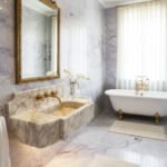 Miamivit Palace Lavabo Sugar Doğal Mermer Calacatta 80x40x15 - Görsel 6