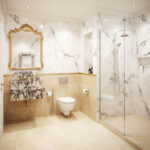 Miamivit Palace Lavabo Hadrian Doğal Mermer Calacatta Viola 60x40x20 - Görsel 17