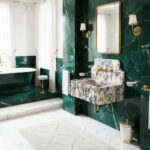 Miamivit Palace Lavabo Hadrian Doğal Mermer Calacatta Viola 60x40x20 - Görsel 10