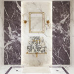 Miamivit Palace Lavabo Hadrian Doğal Mermer Calacatta Viola 60x40x20 - Görsel 6