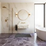 Miamivit Palace Lavabo Aurelian Calacatta Viola 60x40x25 - Görsel 9