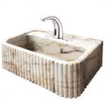 Miamivit Palace Lavabo Severus Doğal Mermer Calacatta Sugar 60x40x20 - Görsel 23