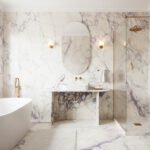 Miamivit Palace Masa Gloria Doğal Mermer Calacatta Viola 75x25x75 - Görsel 12