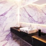 Miamivit Catherine Lavabo Rosette Acanthus Doğal Mermer Leylak 40x60x15 - Image 9