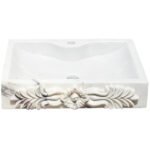 Miamivit Catherine Lavabo Rosette Acanthus Doğal Mermer Pearl 40x60x15 - Image 5