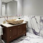 Miamivit Catherine Lavabo Rosette Acanthus Doğal Mermer Bej 40x60x15 - Image 6