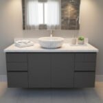 Miamivit Cleopatra Lavabo Seashell Grid Doğal Mermer Milas Pearl 40x20h - Image 21