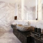 Miamivit Stone Lavabo Stone Doğal Mermer Tundra Gray 40x60x15 - Image 17