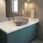 Miamivit Stone Lavabo Stone Doğal Mermer Tundra Gray 40x60x15 - Image 12