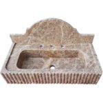 Miamivit Palace Lavabo Augustus Doğal Mermer Emperador 60x40x15 - Image 11