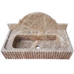 Miamivit Palace Lavabo Augustus Doğal Mermer Emperador 60x40x15 - Image 3