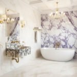 Miamivit Palace Lavabo Hadrian Doğal Mermer Calacatta Viola 60x40x20 - Image 7