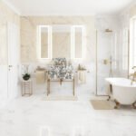 Miamivit Palace Lavabo Hadrian Doğal Mermer Calacatta Viola 60x40x20 - Image 4