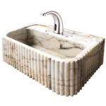 Miamivit Palace Lavabo Severus Doğal Mermer Calacatta Sugar 60x40x20 - Image 12