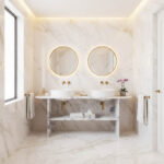 Miamivit Palace Masa Gloria Doğal Mermer Calacatta Viola 75x25x75 - Image 10