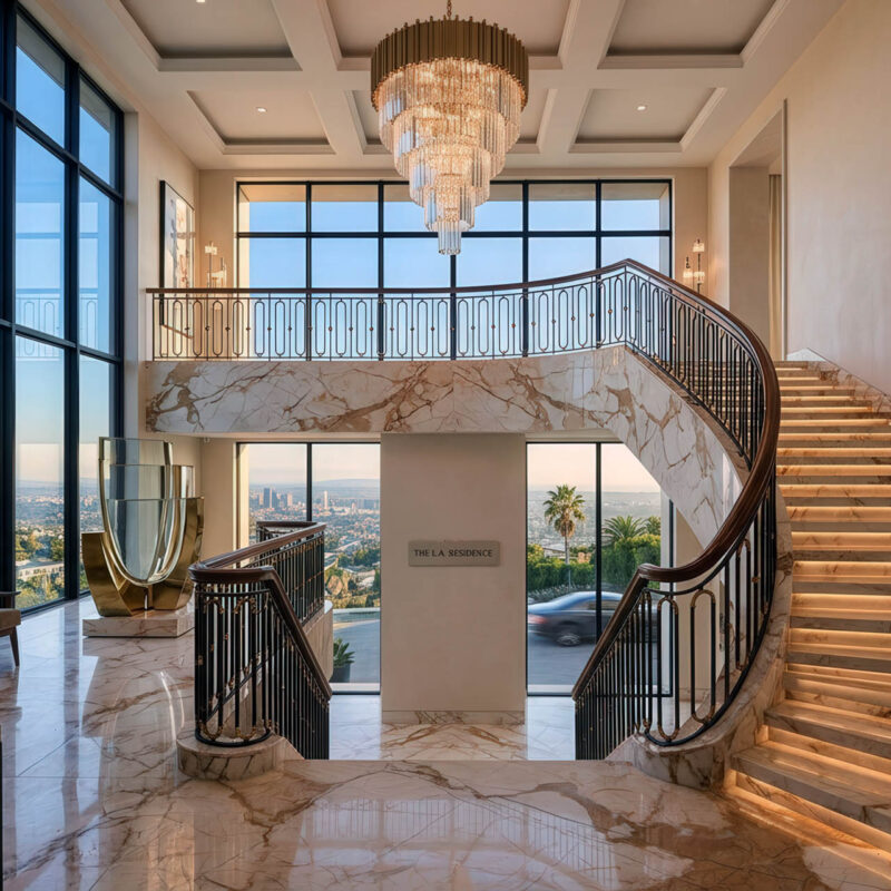 SL00120Aegean20Cloudy20Beige20Los20Angeles20Luxury20Villa20Stairs
