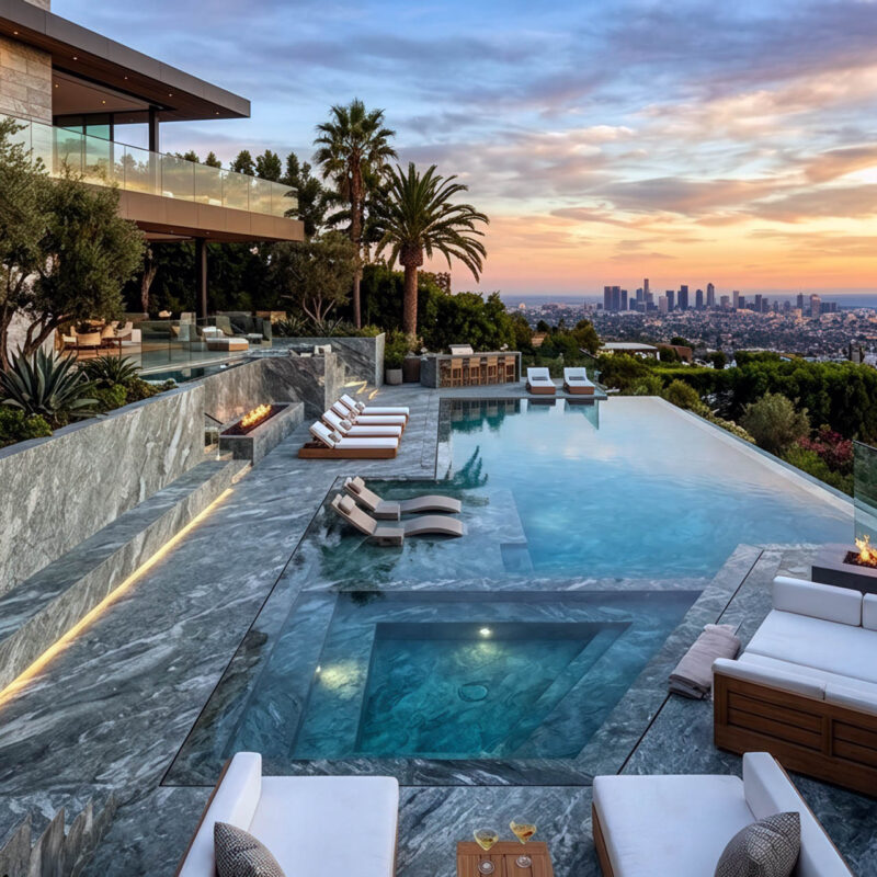 SL00220Aegean20Silver20Luxury20Los20Angeles20Villa20Poolside
