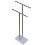 Miamivit La Perla Vitrifiye Havluluk Banyo Ayaklı Havluluk-T-30cmx20cm Havlu Kurutma Asma - Image 7