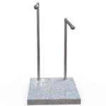 Miamivit La Perla Vitrifiye Havluluk Banyo Tezgah Üstü Havluluk-2-Li-25cm-30cm Havlu Kurutma Asma - Image 2