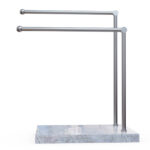 Miamivit La Perla Vitrifiye Havluluk Banyo Tezgah Üstü Havluluk-2-Li-25cm-30cm Havlu Kurutma Asma - Image 5