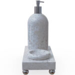 Miamivit La Perla Vitrifiye Tepsi Banyo Tepsi-20-Dikdörtgen Set Eşya Koyma - Image 2