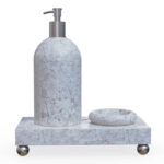 Miamivit La Perla Vitrifiye Tepsi Banyo Tepsi-20-Dikdörtgen Set Eşya Koyma - Image 3