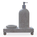 Miamivit La Perla Vitrifiye Tepsi Banyo Tepsi-20-Dikdörtgen Set Eşya Koyma - Image 5