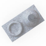 Miamivit La Perla Vitrifiye Tepsi Banyo Tepsi-20-Dikdörtgen Set Eşya Koyma - Image 6