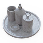 Miamivit La Perla Vitrifiye Tepsi Banyo Tepsi-24-Yuvarlak-Set Eşya Koyma - Image 6