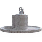 Miamivit La Perla Vitrifiye Tepsi Banyo Tepsi-24-Yuvarlak-Dalga-Set Eşya Koyma - Image 5