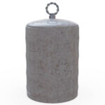 Miamivit La Perla Vitrifiye Kutu Banyo Kutu-Kapaklı-Uç-16cm -Dalga Eşya Koyma - Image 4