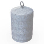 Miamivit La Perla Vitrifiye Kutu Banyo Kutu-Kapaklı-Uç-16cm -Dalga Eşya Koyma - Image 7