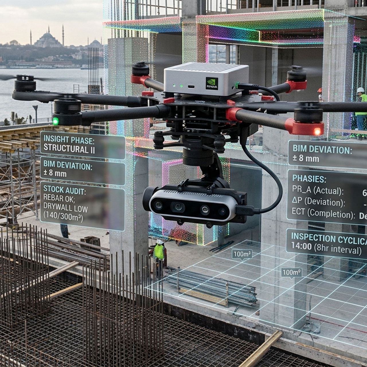BIM Drone Inspection AI Monitor