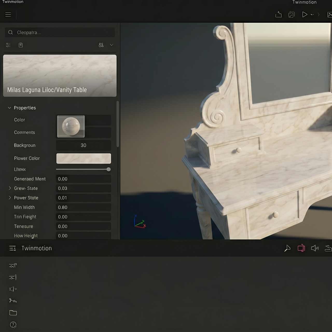 Twinmotion Milas Pearl 3D Texture 01 Twinmotion Milas Pearl 3D Texture 01